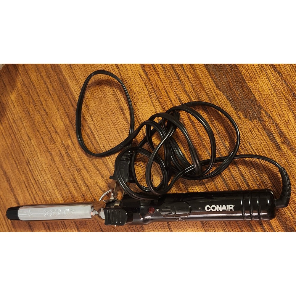 Conair 3/4 Inch Curling Iron Chrome Barrel Black Handle CD80BC